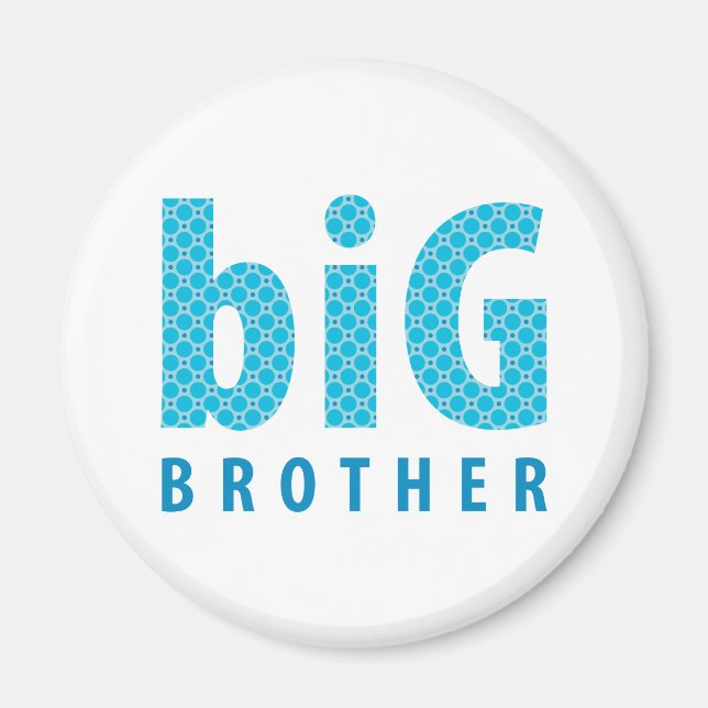 SIBLINGS COLLECTION - big brother {blue} Magnet (Front)