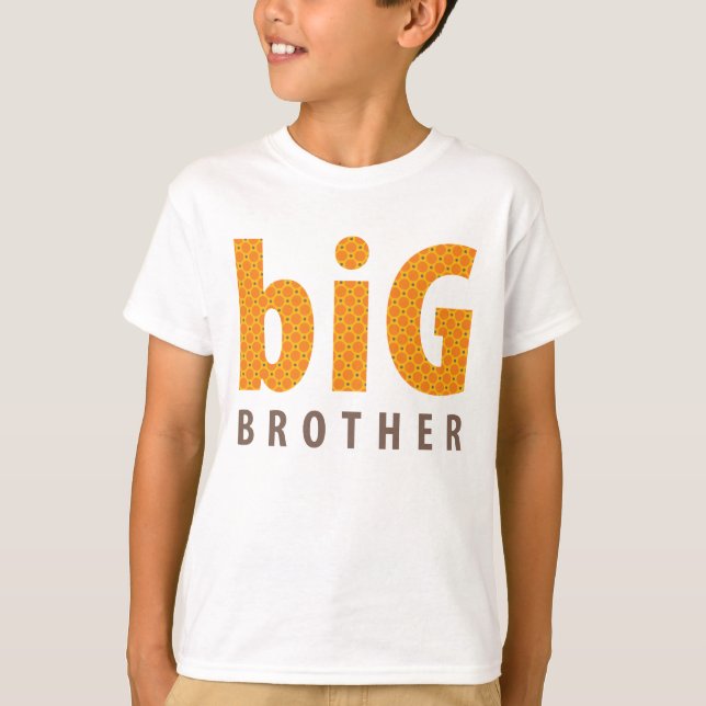SIBLINGS COLLECTION - big brother {orange} T-Shirt (Front)