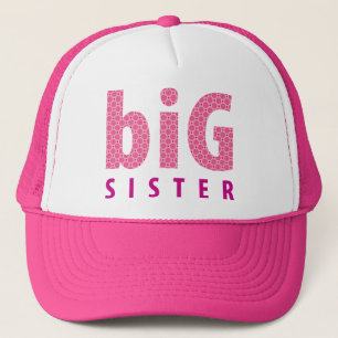 SIBLINGS COLLECTION - big sister {pink} Trucker Hat