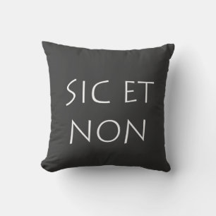 sic et non cushion