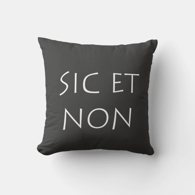 sic et non cushion (Front)