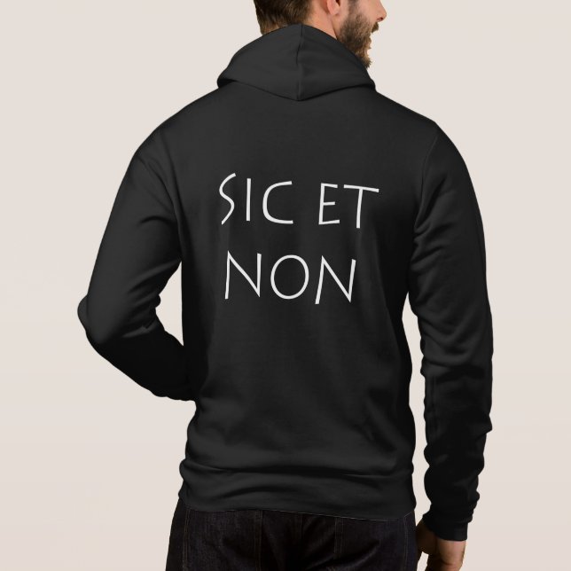 sic et non hoodie (Back)