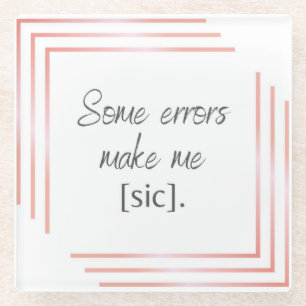 Sic Pink Coaster