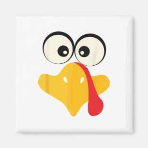 Sic Turkey Face Happy Thanksgiving Dinner Group Ma Magnet