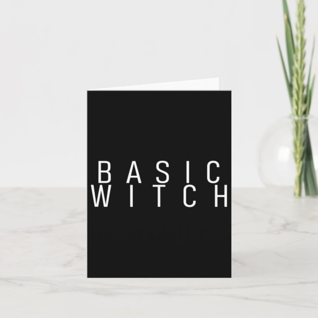 Sic Witch Halloween Costume  Card (Front)