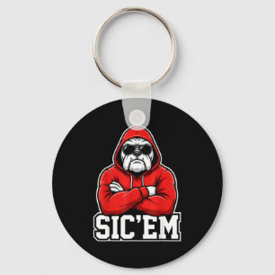Sic'em Bulldogs Graphic Men Women Kid Boy Girl  Key Ring