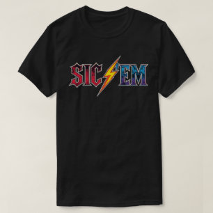 Sic'Em Go Dawgs Highschool Football Pride and Fanw T-Shirt