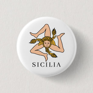 Sicilia 3 Cm Round Badge