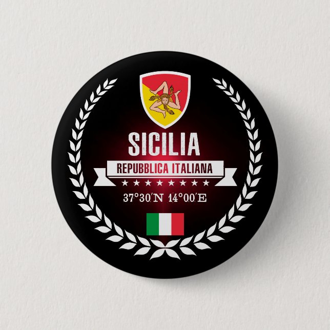 Sicilia 6 Cm Round Badge (Front)