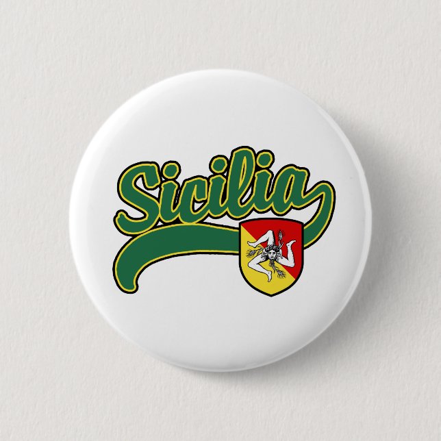 Sicilia 6 Cm Round Badge (Front)