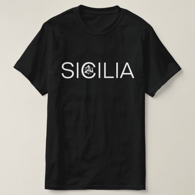 Sicilia and Trinacria T-Shirt (Design Front)