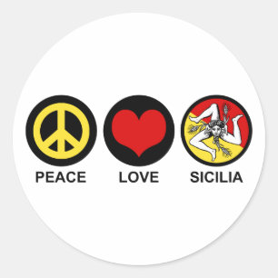 Sicilia Classic Round Sticker