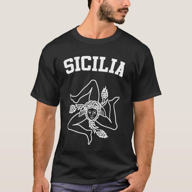 Sicilia Coat of Arms T-Shirt (Front)
