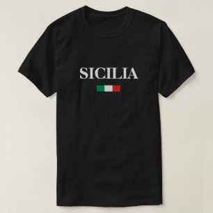 Sicilia Italian Flag  T-Shirt