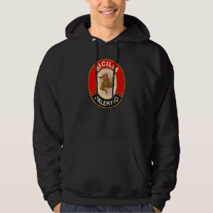 Sicilia Palermo  Vintage Style Palermo Sicily Hoodie