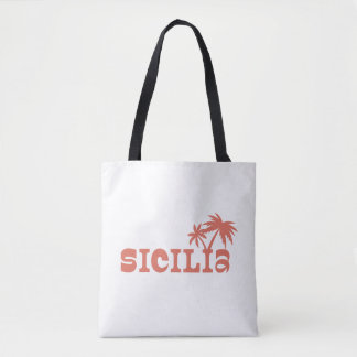 Sicilia Palm Island Sunset Tote Bag