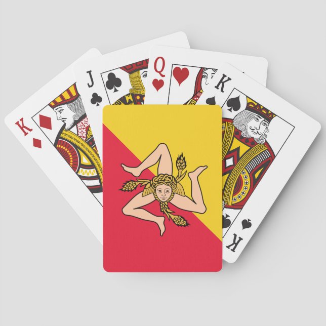 Sicilia Playing Cards (Back)