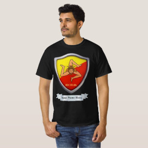 Sicilia/Sicily Emblem Personalizable T-Shirt
