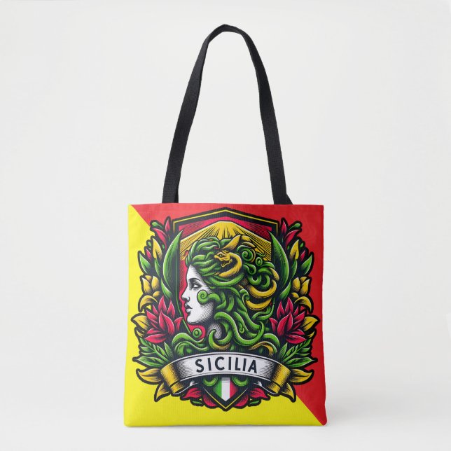 Sicilia Sicily Sicilian Tote Bag (Front)