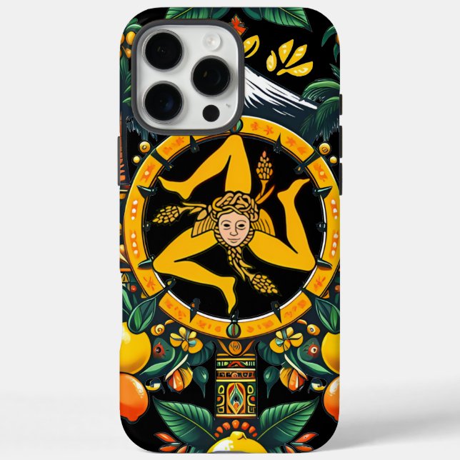 Sicilia Trinacria iPhone 16 Pro Max case  (Back)