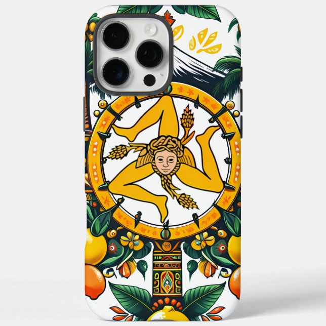 Sicilia Trinacria iPhone 16 Pro Max case  (Back)