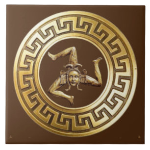 Sicilia Trinacria Wall Tile