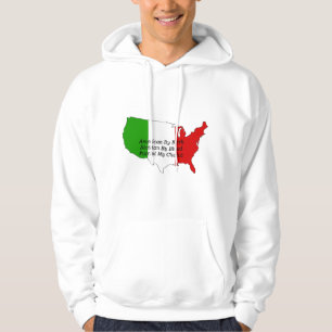 Sicilian American Italian Patriot USA Map Hoodie
