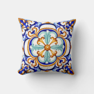 Sicilian Baroque Flower II Cushion