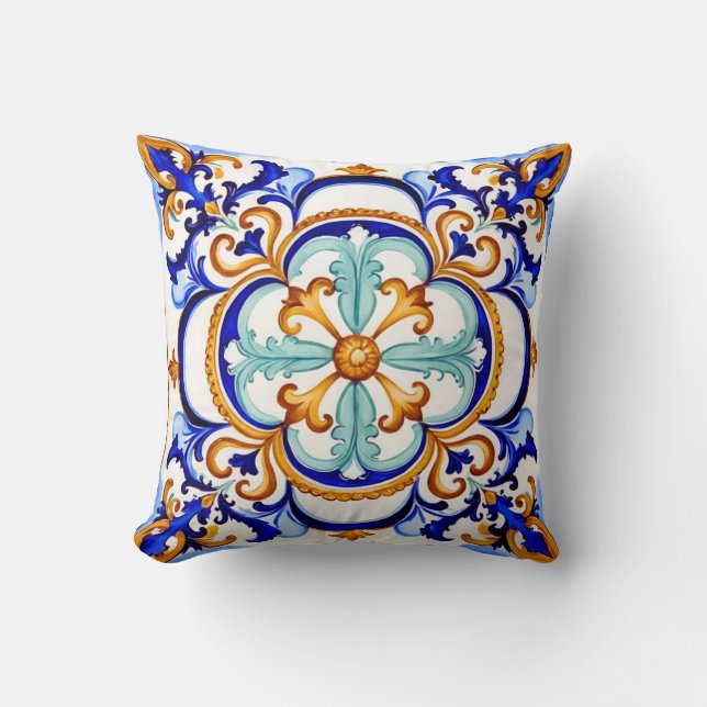 Sicilian Baroque Flower II Cushion (Front)
