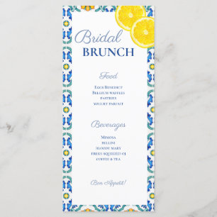 Sicilian Bridal Shower Menu
