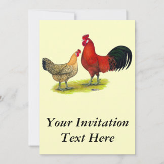 Sicilian Buttercup Chickens Invitation