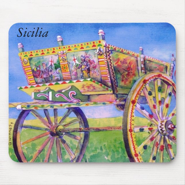 Sicilian Carretto Mouse Pad (Front)