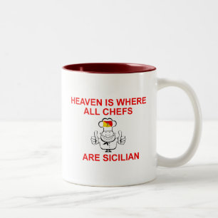 Sicilian Chefs Two-Tone Coffee Mug