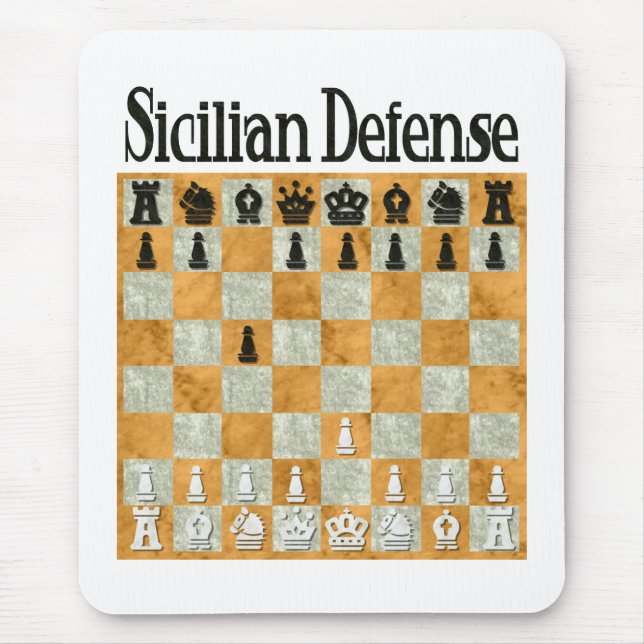 Sicilian Defence Mouse Pad (Front)
