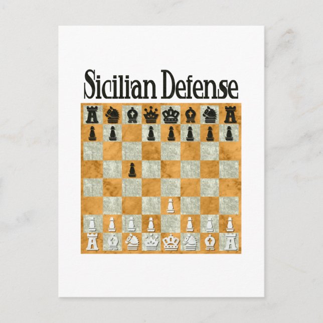 Sicilian Defence Postcard (Front)