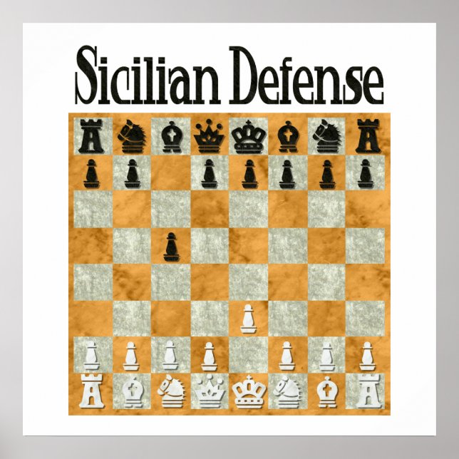 Sicilian Defence Poster (Front)