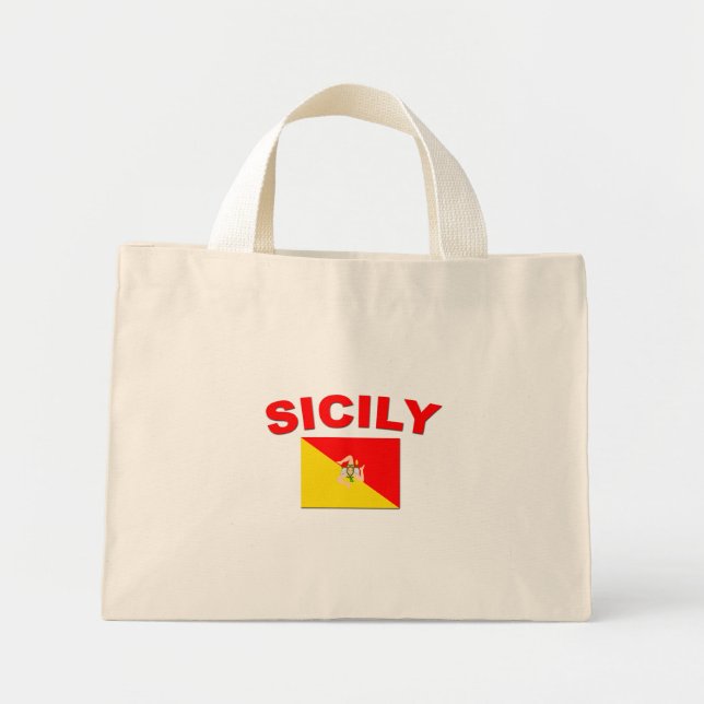 Sicilian Flag 1 Mini Tote Bag (Front)