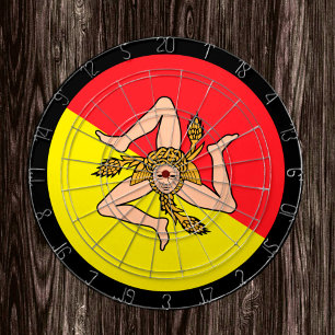 Sicilian Flag Dartboard & Sicily / game board
