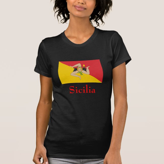 Sicilian Flag Sicilia T-Shirt (Front)