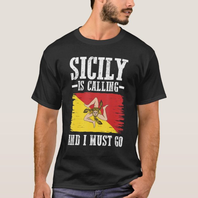 Sicilian Flag Sicily T-Shirt (Front)