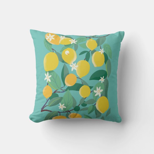 Sicilian lemons cushion (Front)