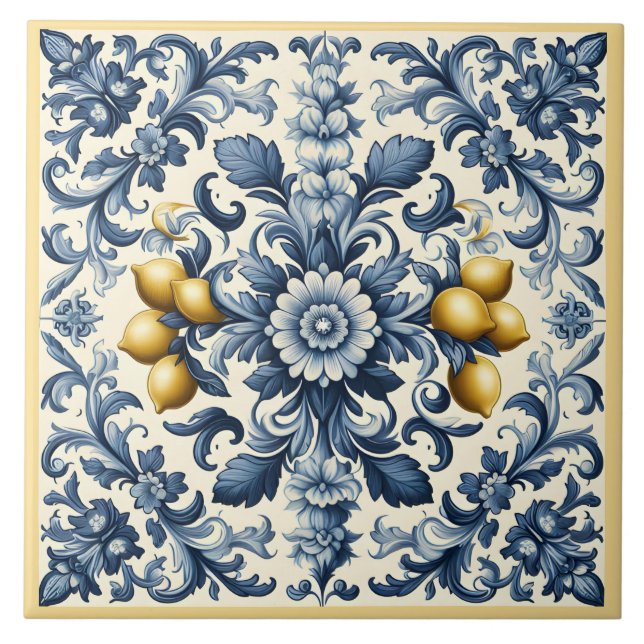 Sicilian Lemons  Tile (Front)