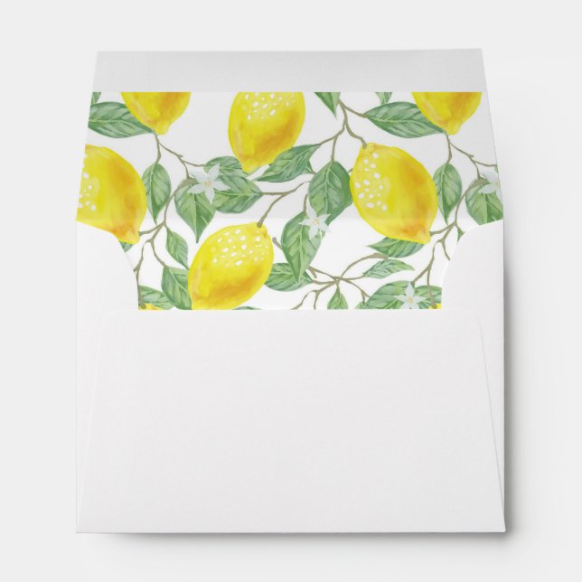 Sicilian Love - Printed Lemon Envelopes (Back (Bottom))