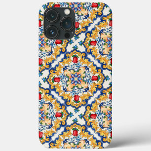 Sicilian Majolica Colourful Tile Pattern iPhone 13 Pro Max Case