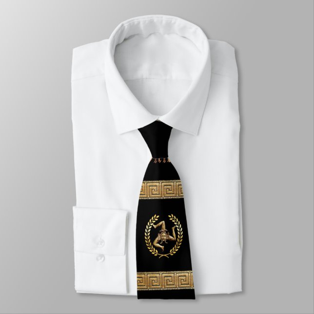 Sicilian Medusa Neck Tie (Tied)