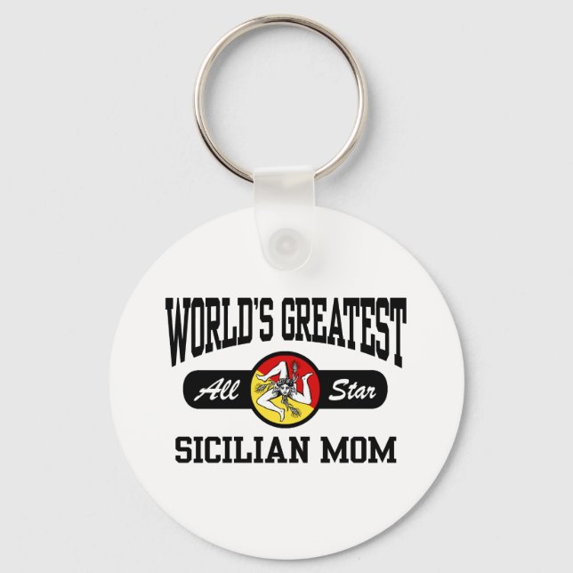 Sicilian Mum Key Ring (Front)