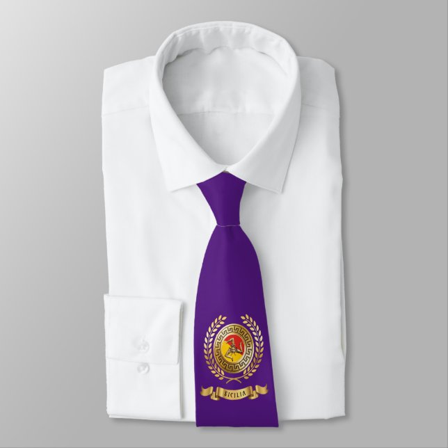 Sicilian Patriotic Neck Tie (Tied)