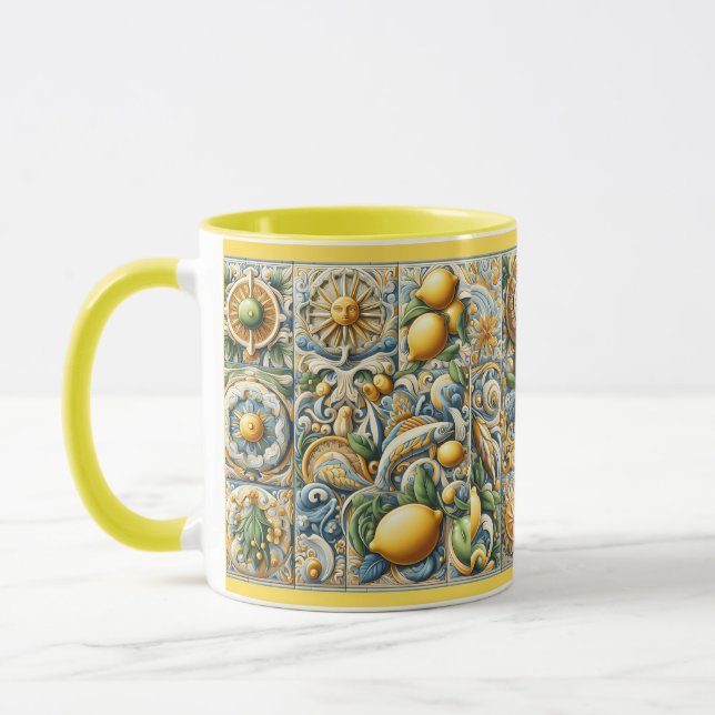 Sicilian Pattern Design  Mug (Left)