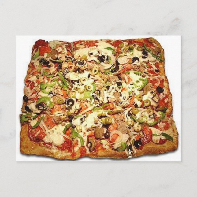 SICILIAN PIZZA PIE POSTCARD (Front)