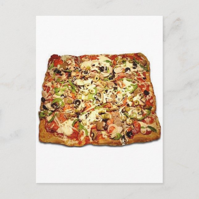 SICILIAN PIZZA PIE POSTCARD (Front)